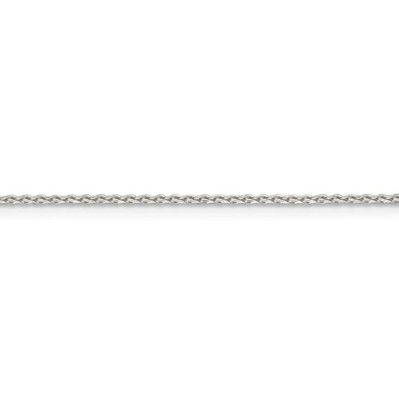 1.25mm Sterling Silver D/C Solid Round Spiga Chain Necklace, 28 Inch